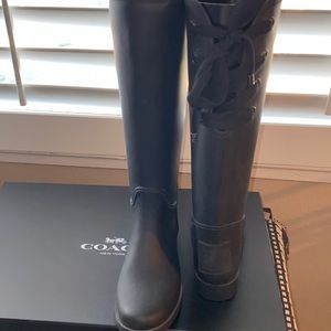 Coach rain boots